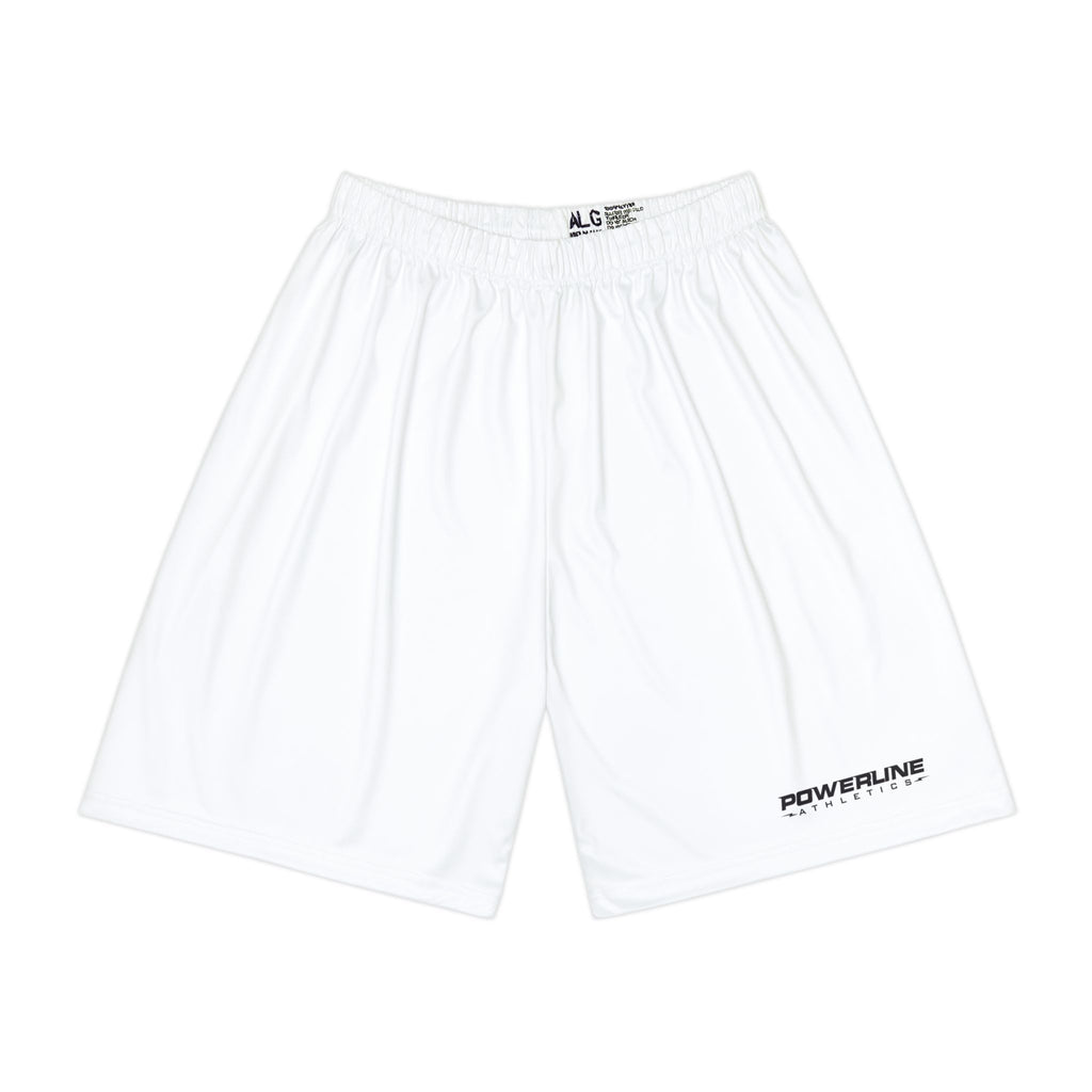 Powerline Men’s Signature Sports Shorts (White)