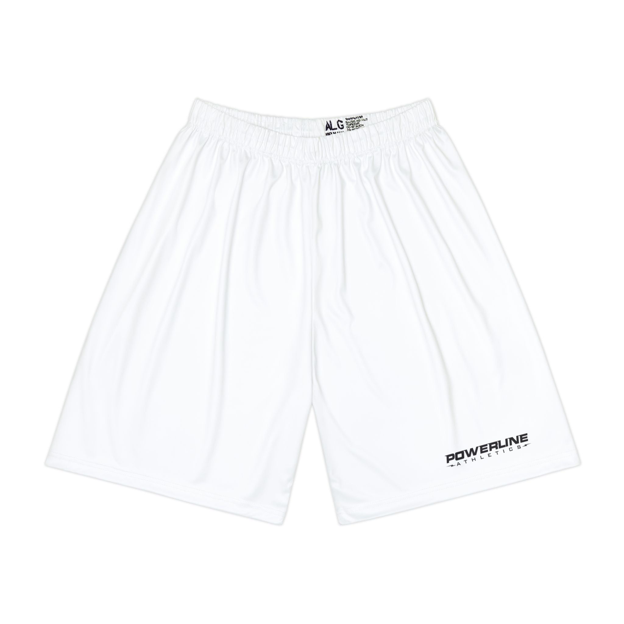 Powerline Men’s Signature Sports Shorts (White)