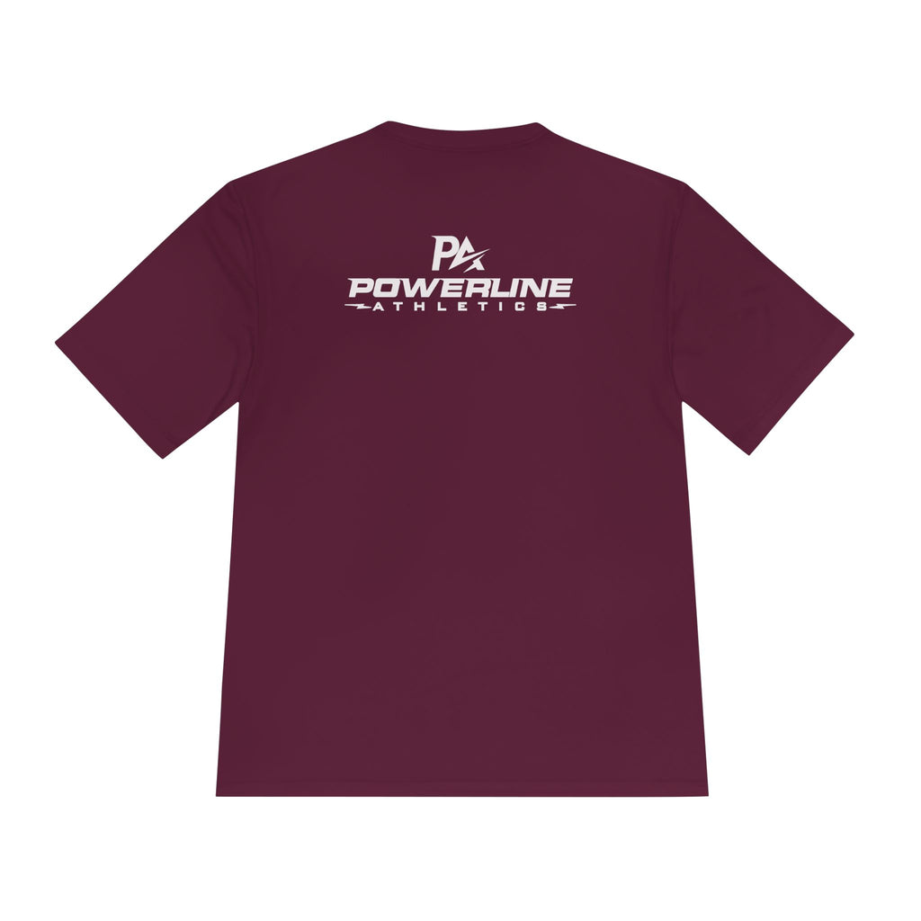 Powerline Men's Bold Training  Tee (Maroon)