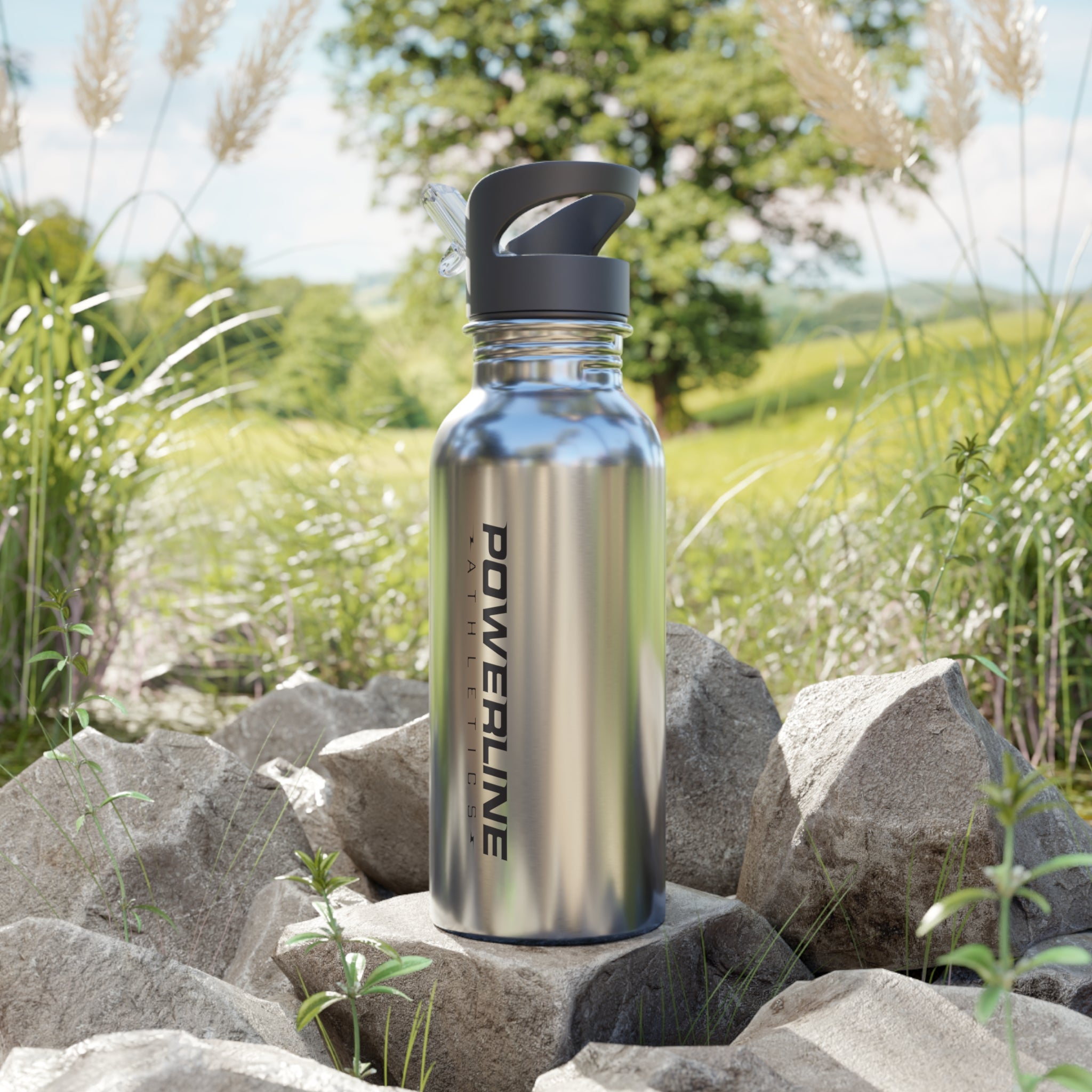 Powerline Core Water Bottle with Straw, 20oz