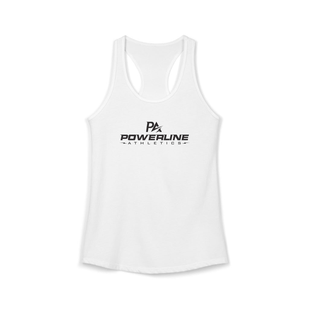 Powerline Women's Bold Racerback Tank (White)