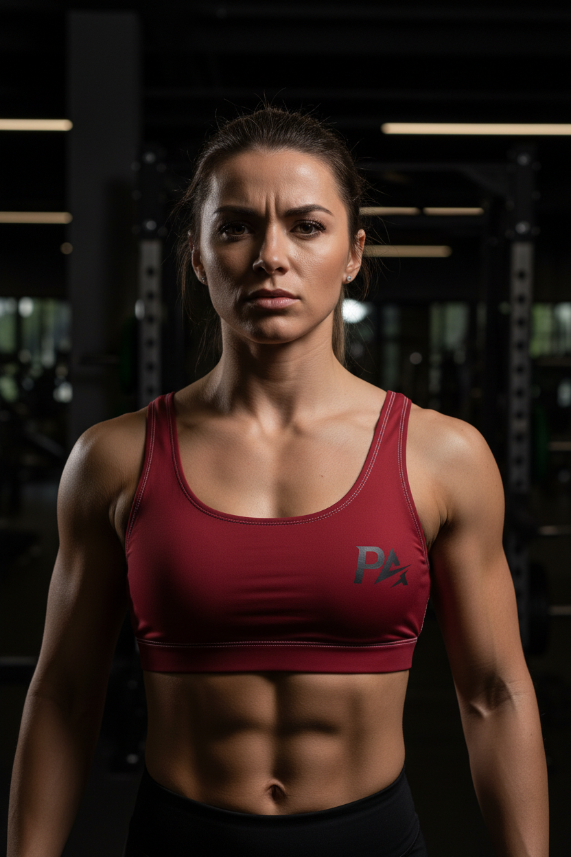 Crimson Sports Bra - Gym Lifestyle