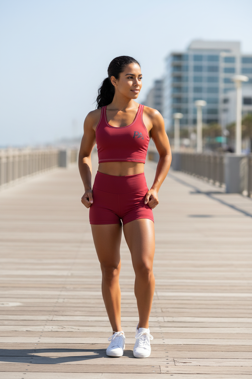Crimson Sports Bra - Outdoor Lifestyle