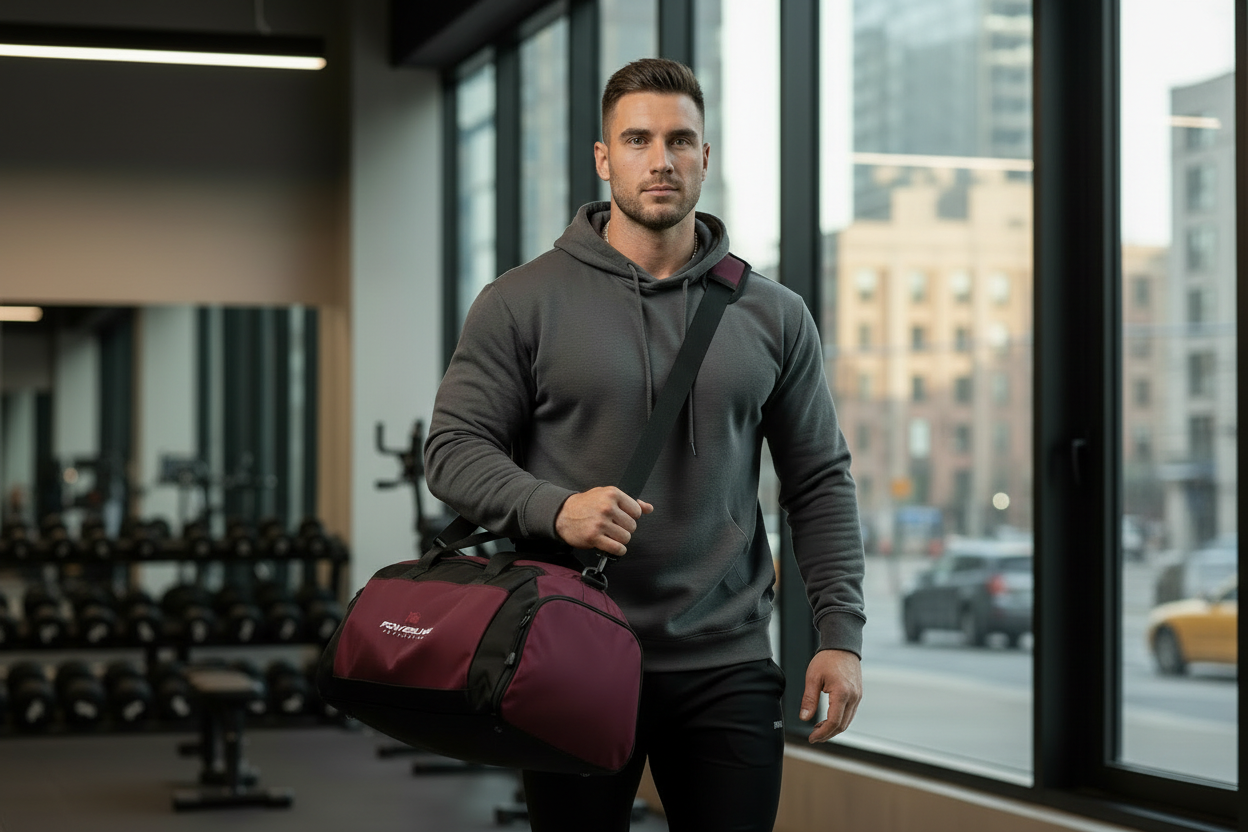 Male Model PA Gym Bag - 4:3 Landscape
