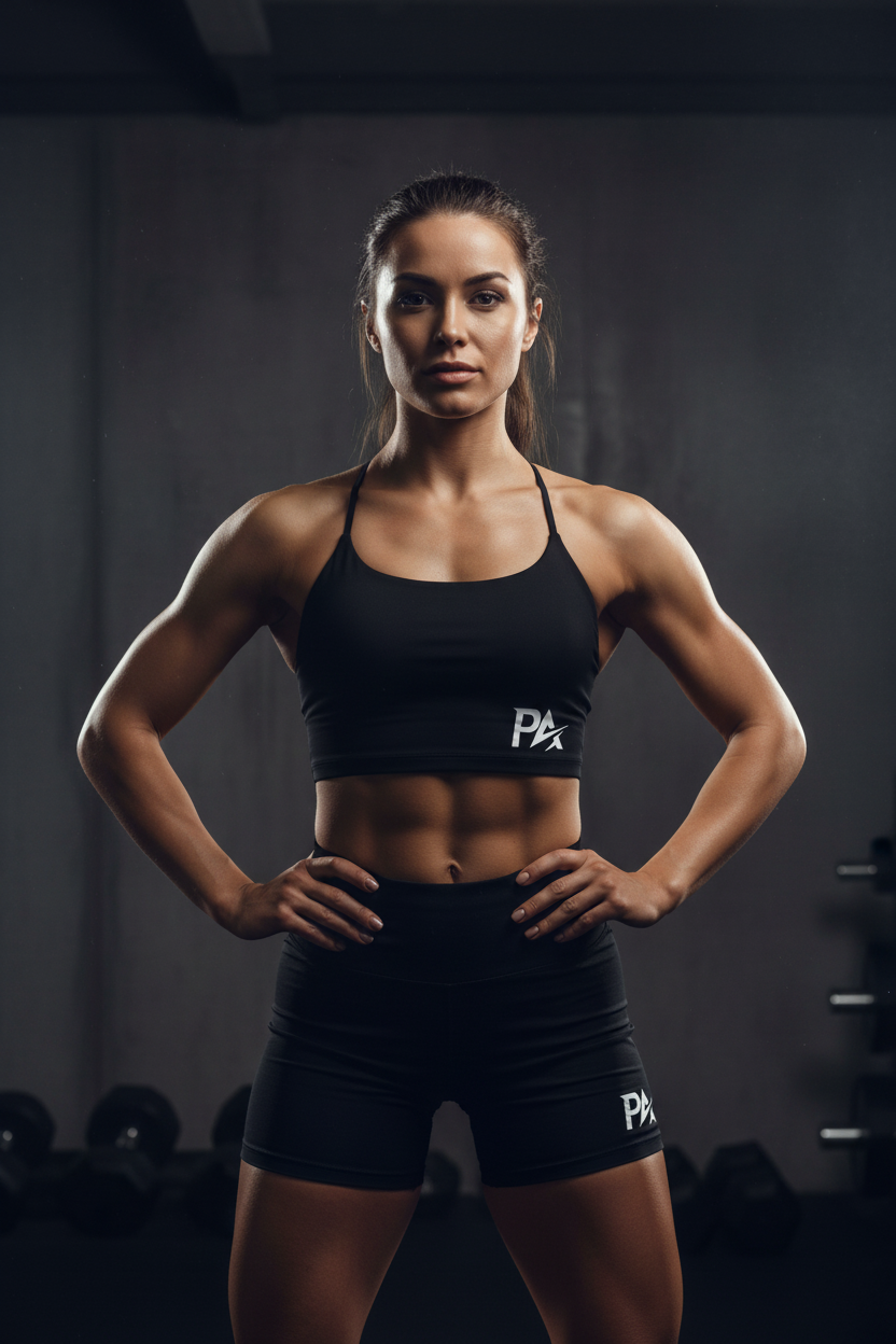 Powerline Statement Pro Bra - Lifestyle with PA Logo