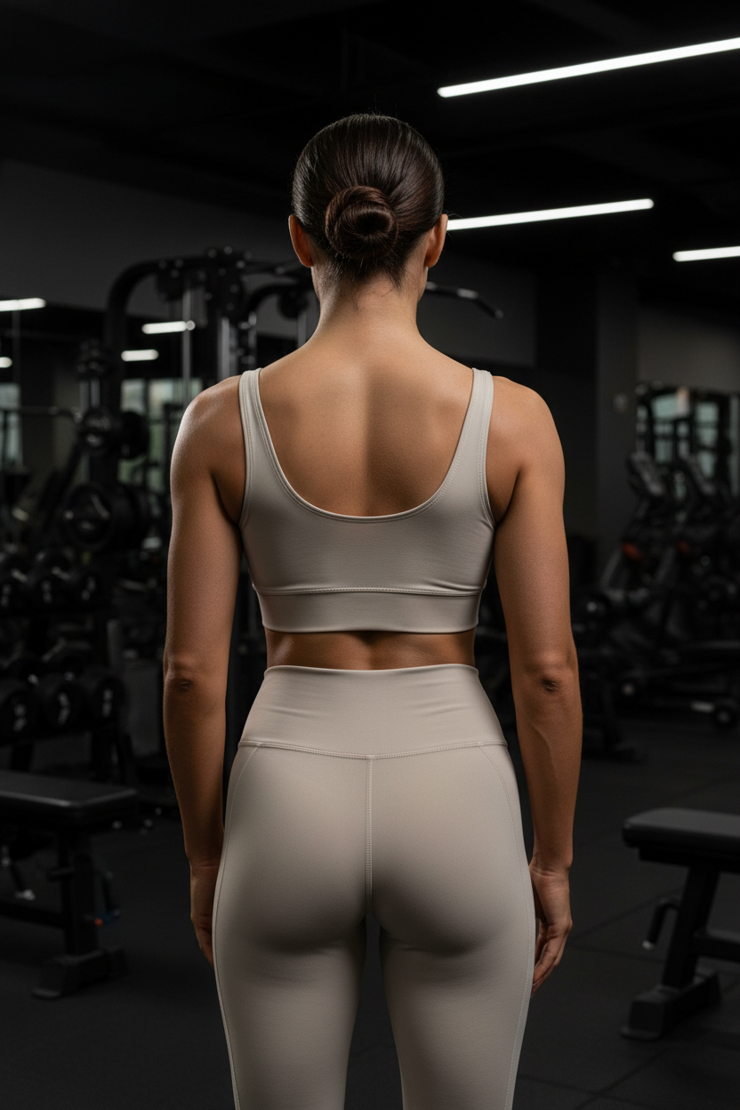 Sports Bra Back Lifestyle - Sand